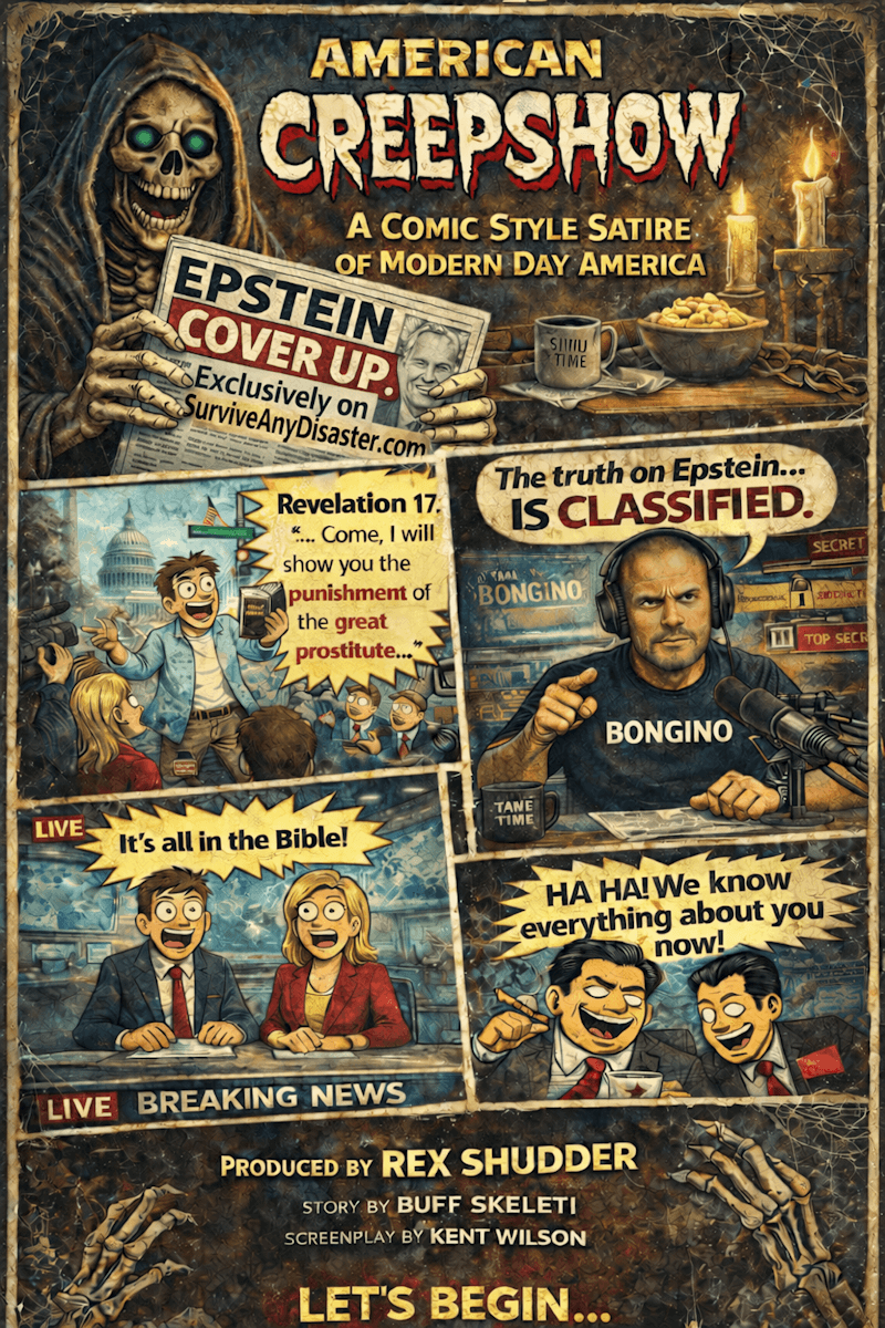 American Creepshow - A Comic Style Satire of Modern Day America