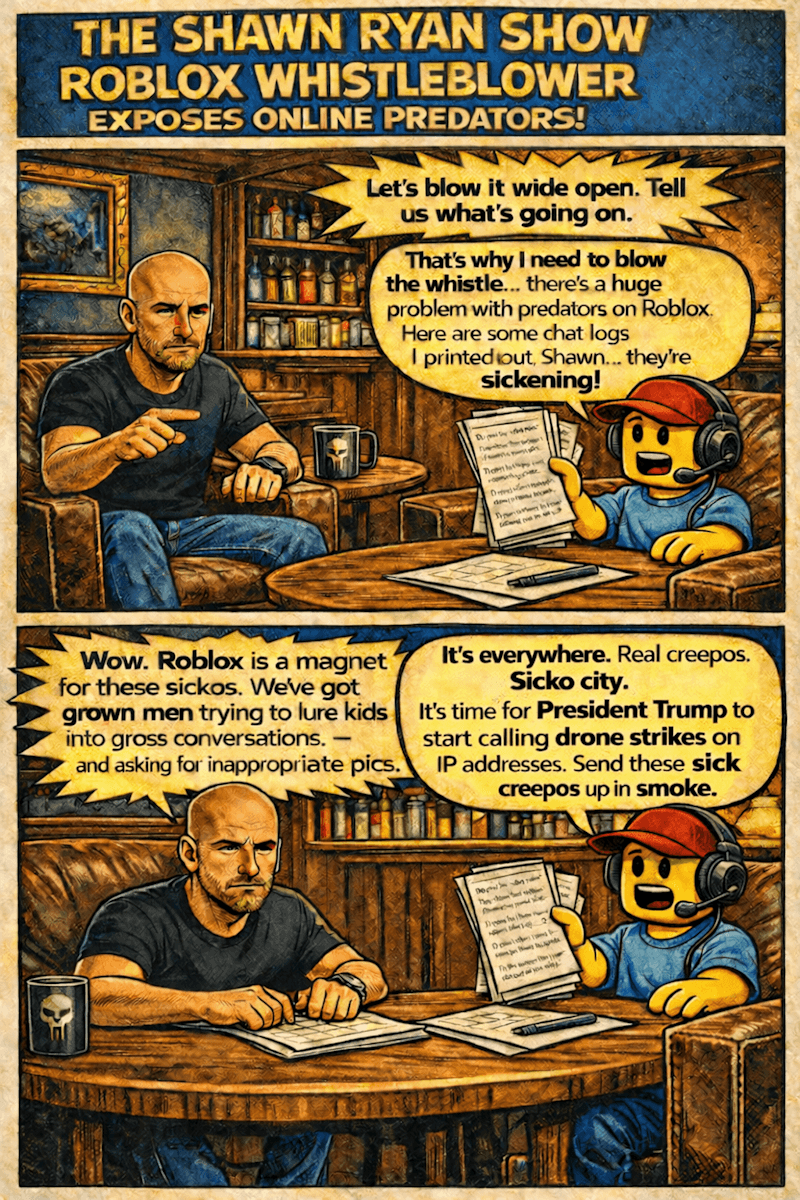 Shawn Ryan Exposes Predators on Roblox - A Satire